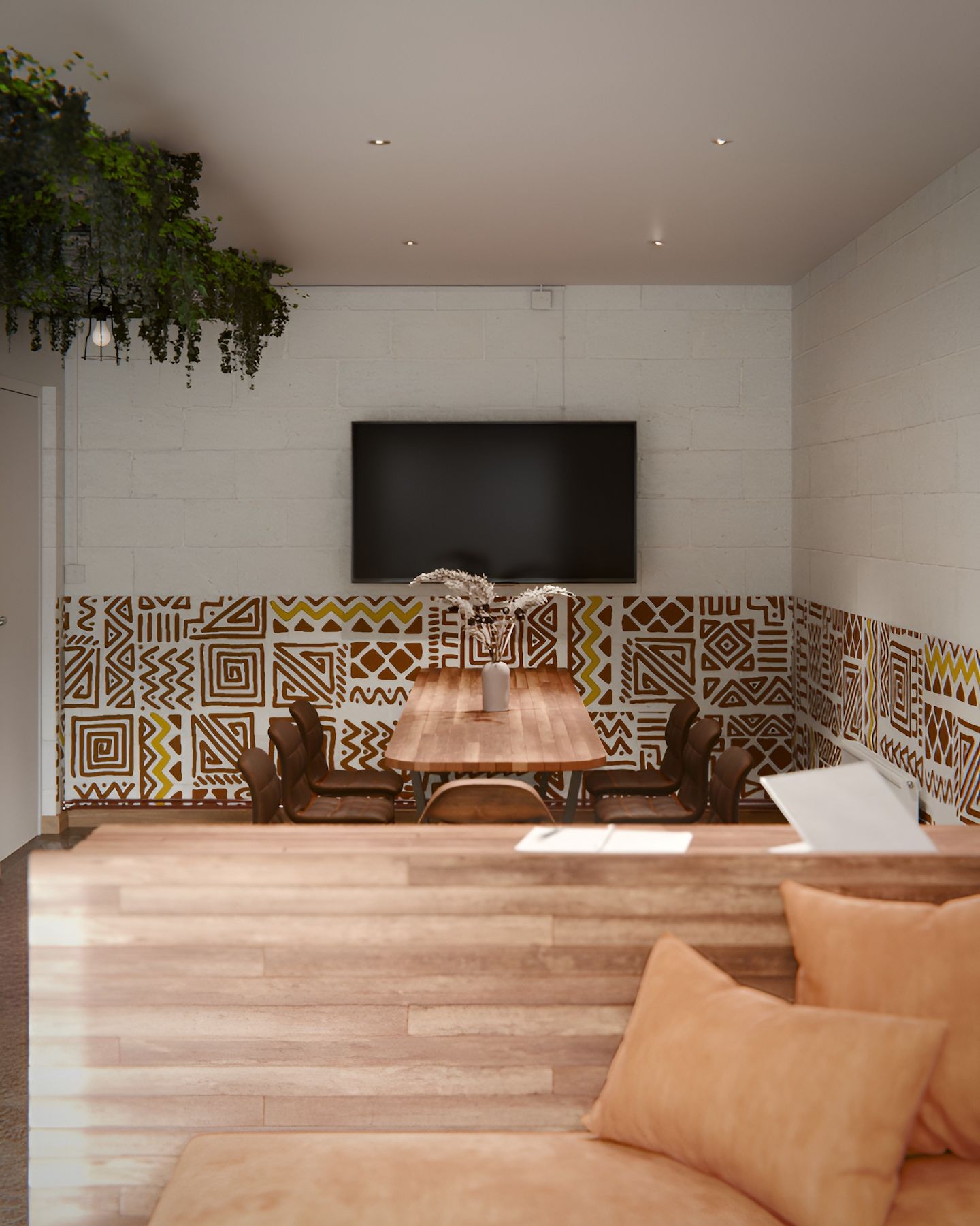 Kuumba community centre presentation office space 3d interior visualisation