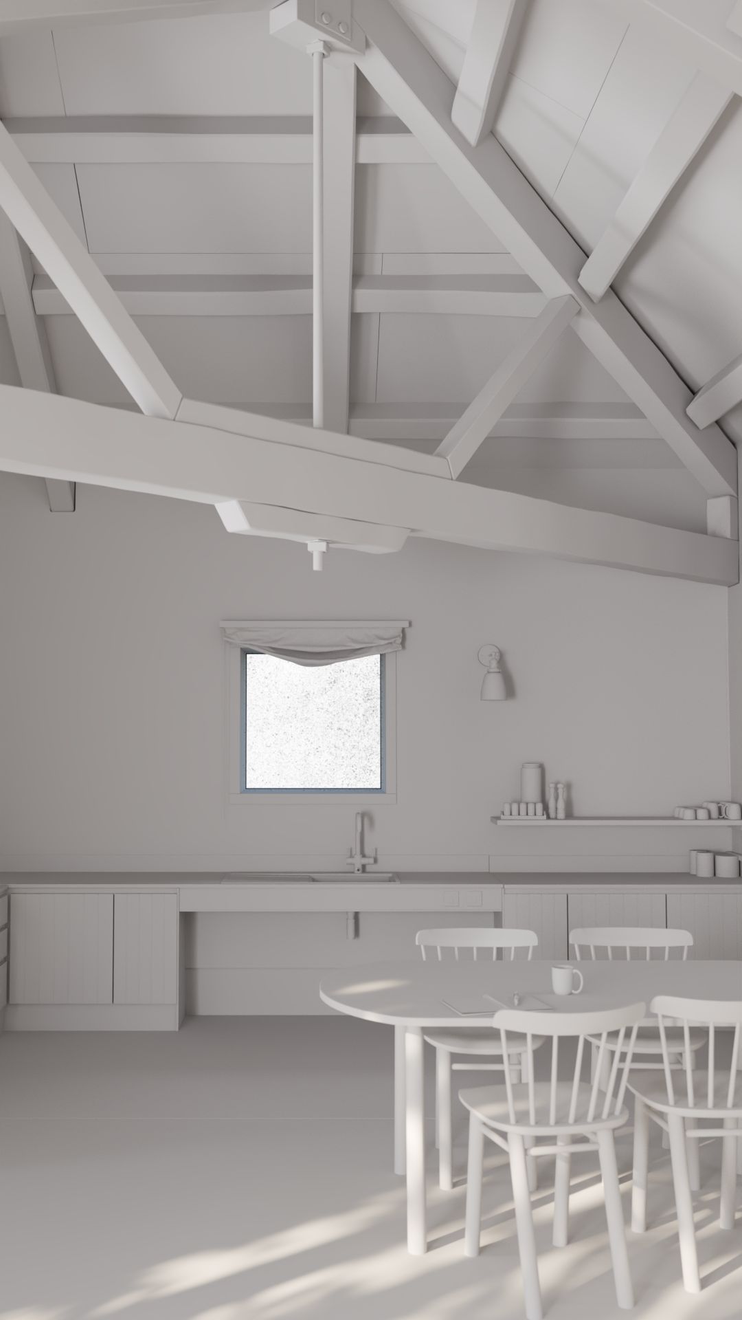 Wraxall Yard interior visualisation by Willem Butler