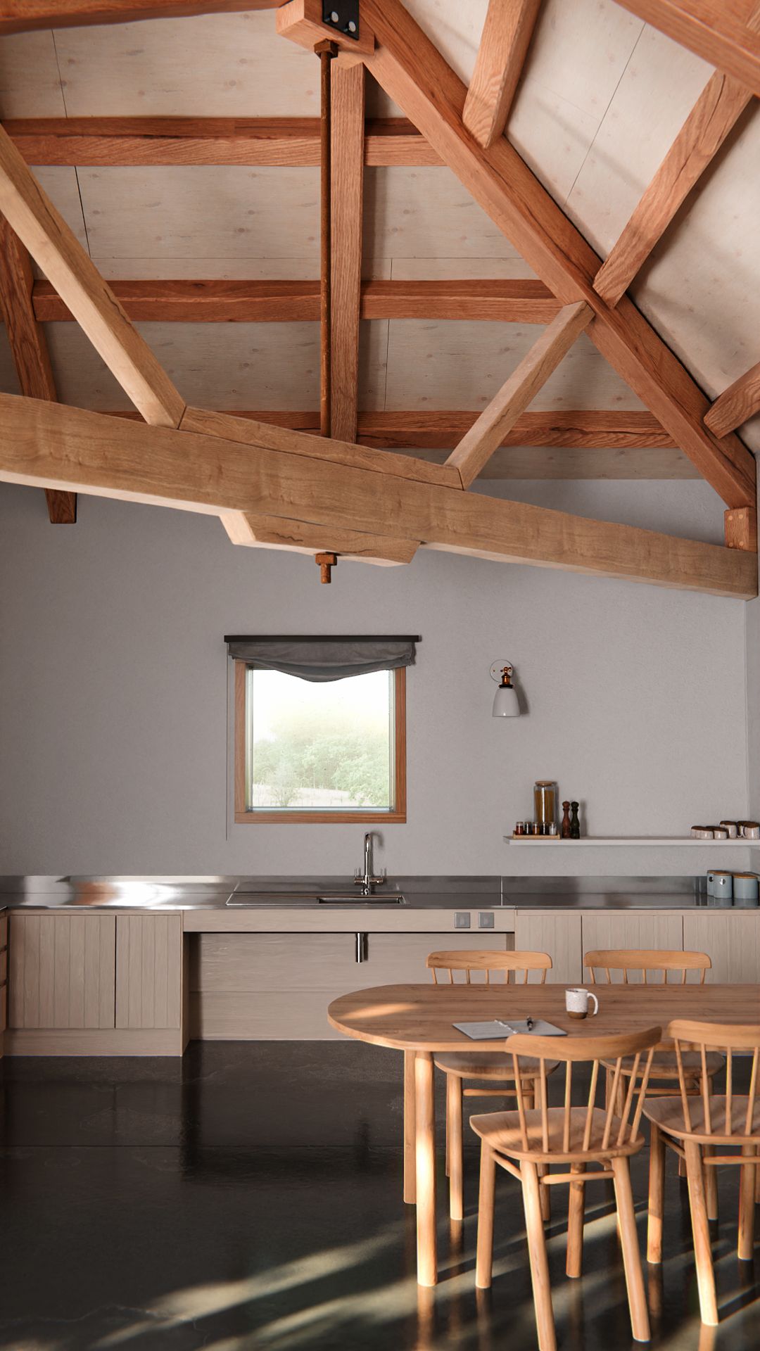 Wraxall Yard pre-processed interior visualisation by Willem Butler